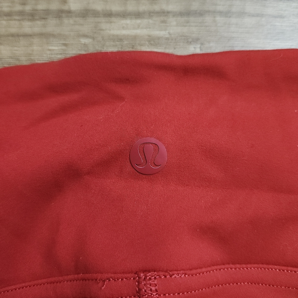 Lululemon W5DWPS Women's Instill HR Tight 25" Ankle Crop Dark Red 12 - Picture 11 of 15
